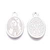 Non-Tarnish 304 Stainless Steel Charms STAS-L247-013P-2