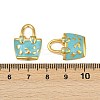 304 Stainless Steel Enamel Pendants STAS-Z140-03G-02-3