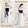Satin Cloth Ribbon Wrap Around Chain Belt AJEW-WH0314-198A-5
