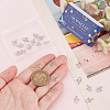 30Pcs Laser Cut 304 Stainless Steel Charms STAS-SC0009-10-3