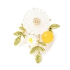 Flower Alloy Brooches for Backpack Clothes LS-JEWB-F038-03LG-1