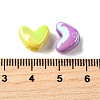 UV Plating Opaque Acrylic Beads MACR-F083-12-3