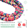 1 Strand Handmade Polymer Clay Beads Strand CLAY-PH0001-98-2