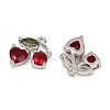 Brass Micro Pave Cubic Zirconia Pendants KK-P290-02A-P-01-2