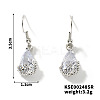 Brass Rhinestone Teardrop Dangle Earrings for Women AT5117-3-1