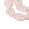 Natural Rose Quartz Carved Beads Strands G-B136-D01-3