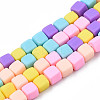 Handmade Polymer Clay Beads Strands LS-CLAY-N008-060-04-1