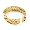 304 Stainless Steel Pave Crystal Rhinestone Hollow Out Hinged Bangles for Women BJEW-D044-01A-G-3