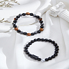 Natural Mixed Gemstone Stretch Bracelets BJEW-LP0001-25I-3