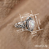 Alloy with Plastic Imitation Opal Finger Rings FS-WG4C942-04-4
