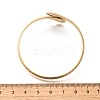 Ion Plating(IP) 304 Stainless Steel Snake Open Cuff Bangles BJEW-L682-011G-5