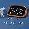2 Pairs Alloy Stud Earrings for Women EJEW-FS0001-27G-11