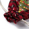 Christmas Theme Rectangle Jute Bags with Jute Cord LS-ABAG-E006-01A-3