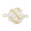 Glass Beaded Round Sphere Links PALLOY-MZ00874-07-1