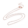925 Sterling Silver Beadable Necklaces STER-I021-01RG-1