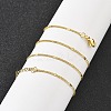 Brass Curb Chains Necklaces for Women NJEW-D302-18G-1