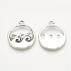 Tibetan Style Alloy Pendants TIBE-Q072-23AS-RS-2