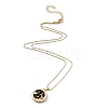 Alloy Rhinestone Pendant Necklaces NJEW-H306-A06-G-4