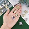 24Pcs 2 Colors Alloy Rhinestone Pendants FIND-CA0004-92-3