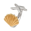 Adjustable 304 Stainless Steel Cuff Rings for Women LS-RJEW-B135-01GP-06-2