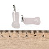 Natural Rose Quartz Pendants G-C184-03C-3