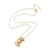 Brass Micro Pave Cubic Zirconia Letter Pendant Necklaces KK-Z069-01G-E-2