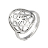 201 Stainless Steel Adjustable Rings for Women RJEW-M008-01P-1