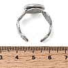 Spiral 304 Stainless Steel Cuff Ring Components STAS-P454-02C-P-3