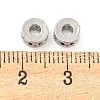 Rack Plating Brass Micro Pave Cubic Zirconia Spacer Beads KK-F089-39B-P03-2