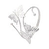 Butterfly Alloy Arm Cuff Bangles for Girl Women AJEW-A063-01H-P-4