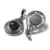 Natural Sodalite Pendants G-Q158-05P-21-2