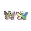 Ion Plating(IP) 304 Stainless Steel Charms STAS-C059-04M-1