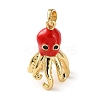Brass Enamel Pendants KK-P320-01D-G-1