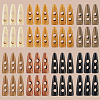 80Pcs 8 Colors 2-Hole Wood Buttons WOOD-GF0002-35C-7
