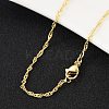 Brass Singapore Chains Necklace for Women LS-NJEW-P265-07G-3