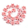 Glazed Porcelain Beads Strands PORC-N008-10H-2