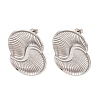 304 Stainless Steel Vortex Spiral Stud Earrings EJEW-C148-01P-4