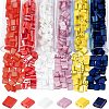 6 Colors 2-Hole Glass Seed Beads SEED-NB0001-26-1