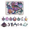 14 Pcs Space Theme 316L Surgical Stainless Steel Charms & Pendants JX097A-1