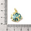 Brass Enamel Pendants KK-I378-13G-D-4