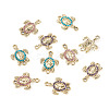 16Pcs Alloy Rhinestone Connector Charms ALRI-TA0001-38-2
