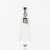 Natural Crystal Point Pendants X-G-G596-17E-P-2