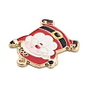 Christmas Theme Alloy Enamel Pendants X-ENAM-D060-04H-2