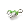 925 Sterling Silver Enamel Heart Ice Cream Charms STER-H116-03S-03-2