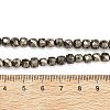 Natural Gold Pyrite/Golden Pyrite Beads Strands G-G458-G01-5x5mm-5