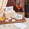 30Pcs Half Round Wood Name Card Holder AJEW-NB0009-27B-4