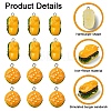 20Pcs 2 Styles Opaque Resin Pendants RESI-YW0003-40-3
