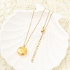 304 Stainless Steel Clear Cubic Zirconia Constellation Pendant Necklaces NJEW-R021-02G-07-2