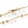 304 Stainless Steel Link Chains Necklaces NJEW-I238-14C-G-2