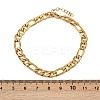 304 Stainless Steel Figaro Chain Bracelets for Women BJEW-G757-15G-5